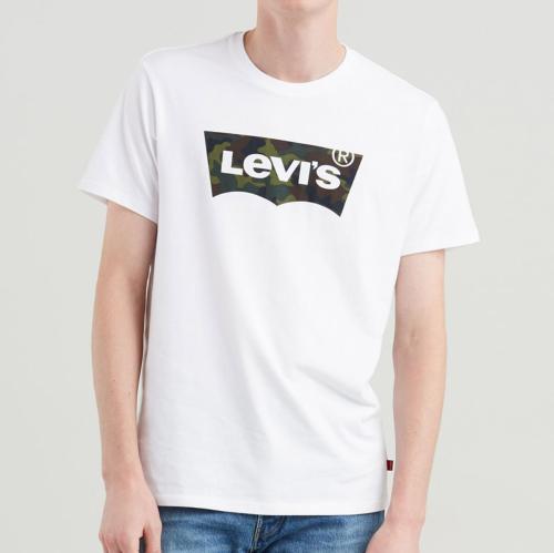 T Shirt Levi's ® homme blanc logo batwing camouflage