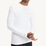 T Shirt manches longues Tommy Hilfiger blanc