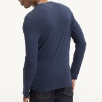 T Shirt manches longues Tommy Hilfiger bleu marine