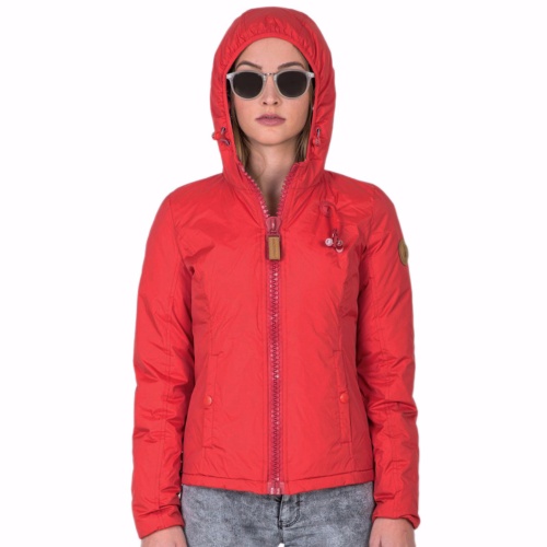 Blouson 80Db Original femme modèle Braxton rouge avec écouteurs