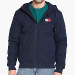 Blouson homme Tommy Jeans bleu marine doublé polaire