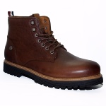 Chaussures Boots Tommy Hilfiger homme en cuir marron