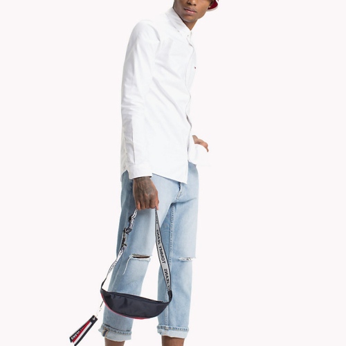 Chemise Tommy Hilfiger Jeans en coton blanc