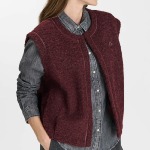 Gilet sans manches Le Temps des Cerises Badis bordeaux