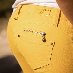 Pantalon 7/8 éme femme Freeman T Porter Alexa Cropped jaune