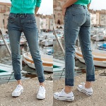 Jean femme Freeman T Porter Alexa cropped 7/8 éme taille haute Forker
