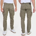 Pantalon cargo homme Le Temps des Cerises Aaron kaki