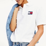 Polo blanc Tommy Jeans pour homme
