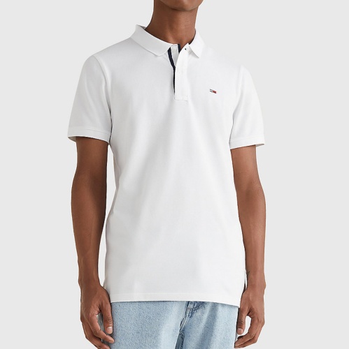 Polo blanc Tommy Hilfiger Jeans pour homme