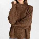 Pull Femme Le Temps des Cerises Nyx marron