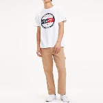 T Shirt blanc Tommy Hilfiger Jeans Circle Tee pour homme