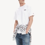 T Shirt Tommy Jeans homme blanc