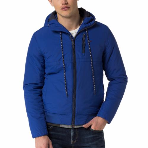 blouson bleu tommy hilfiger homme