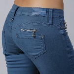 Jean Freeman T Porter Alexa Slim magic color bleu en promo