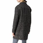 Manteau Tommy Hilfiger femme modèle Gia en drap de laine noir