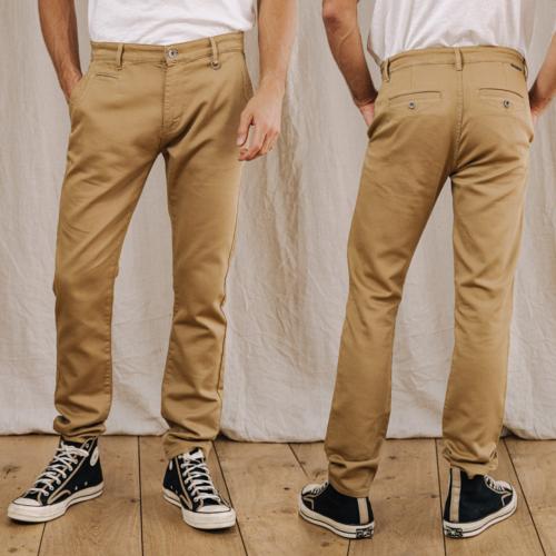 Pantalon chino Freeman T Porter Gino Epic beige