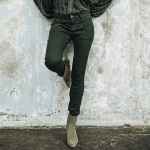 Pantalon / Jeans femme Freeman T Porter Alexa Slim vert