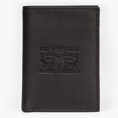 Portefeuilles Levi's ® Two Horses en cuir marron