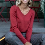Pull femme Freeman T Porter Lorelia rouge