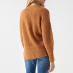 Pull en laine et mohair camel Salsa pour femme