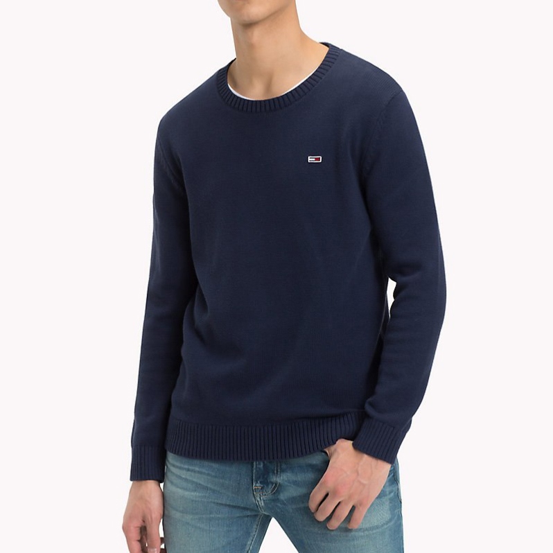 Pull bleu marine Tommy Hilfiger Jeans pour homme