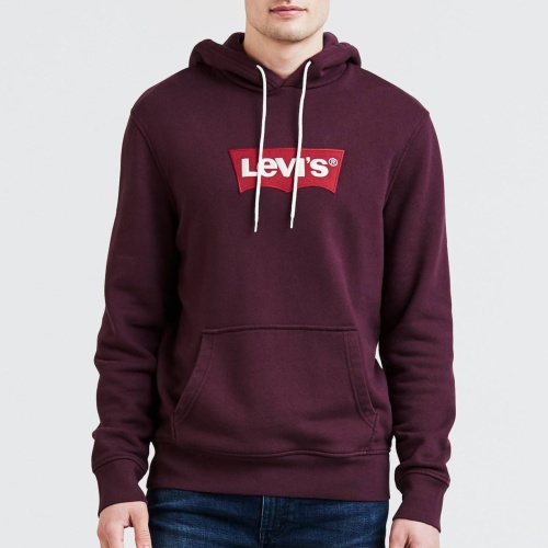 Sweat Levis homme fig purple logo rouge