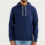 Sweat Levis homme bleu marine logo rouge