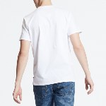 T Shirt Levis homme modèle Graphic Setin Neck 2 Boxtab Tee blanc