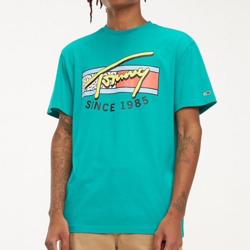 T Shirt Tommy Hilfiger Jeans Neon Script Tee