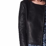 Blouson Le Temps des Cerises femme modèle Bubble en simili cuir noir coupe perfecto