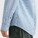 Chemise Tommy Hilfiger Jeans homme rayé bleu et blanc