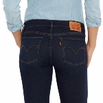 Jean Levis femme modèle 710 Innovation Super Skinny délavage Deep End