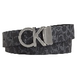 Ceinture réversible Calvin Klein Jeans en cuir noir avec boucle Ck