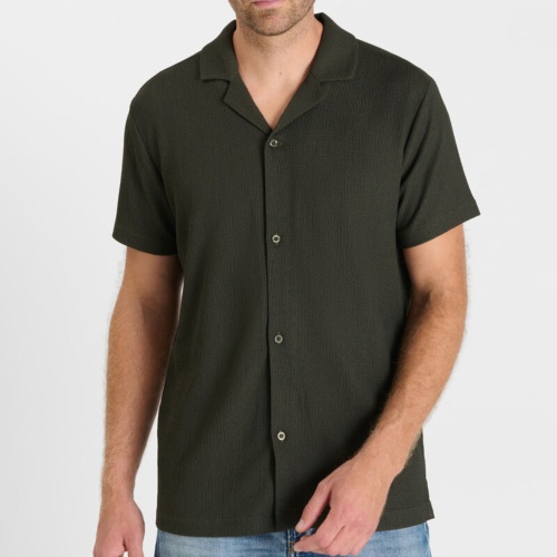 Chemise manches courtes Le Temps des Cerises Laris kaki