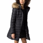 doudoune longue noire tommy hilfiger femme