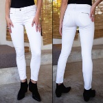 Jean 7/8 éme femme Freeman T Porter Alexa Cropped blanc