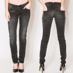 Promo sur le Jean femme Freeman T Porter Coralie noir Fury