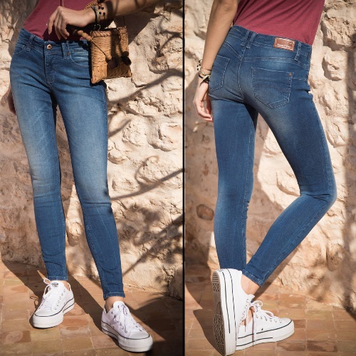 Jean femme Freeman T Porter Dorya super slim Findigo