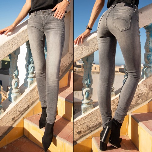 Jeans Freeman T Porter femme Dorya skinny gris Freyness