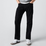 Jeans Levis 505 Regular 100% coton noir coupe droite