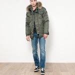 Parka homme Le Temps des Cerises Kase kaki army