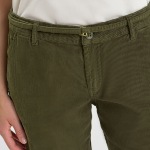 Pantalon flare en velours kaki Le Temps des Cerises Tahis