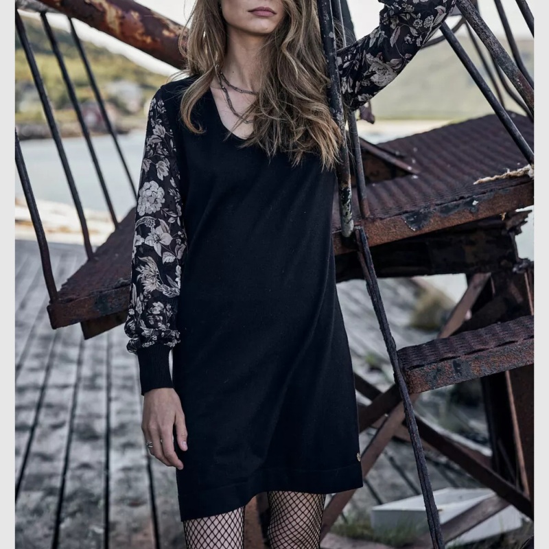 Robe Pull D'hiver Femme - Motif Chien Et Poing - Sweat à Capuche Avec Poches - Taille S à 5XL - Polyester Doublé Polaire