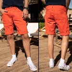 Short Freeman T Porter homme Jimmy Neach orange