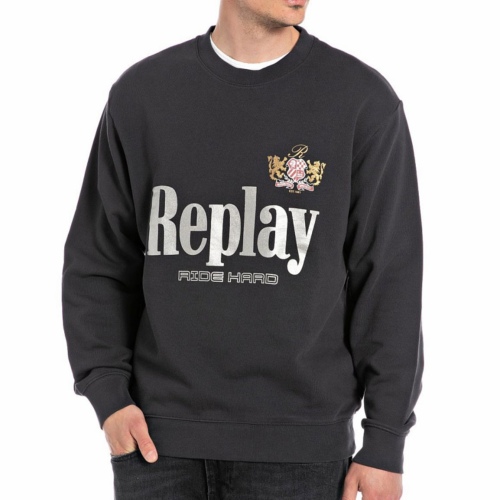 Sweat Replay homme noir logo ride hard