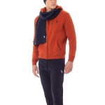 Veste / Sweat zippé capuche Us Polo Assn orange brique