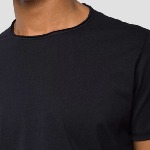 T Shirt noir Replay Jeans pour homme