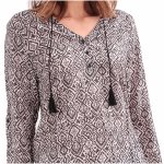 Top femme Le Temps des Cerises modèle Charma en viscose à motifs