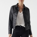 Veste cuir pu noir Salsa femme