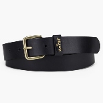 Ceinture femme Levis ® en cuir noir boucle carrée